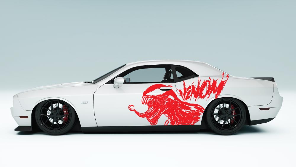 Venom Strike Side Graphics and Decals – XL Universal Fit red