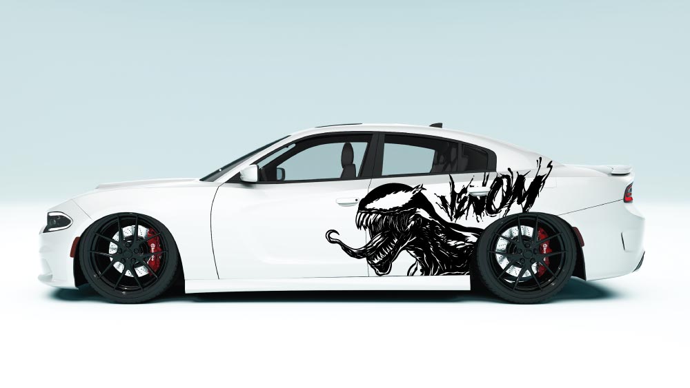 Venom Strike Side Graphics and Decals – XL Universal Fit black