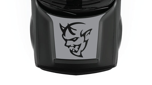 SRT Demon Hood Decal & Graphic for Dodge Challenger 2018–2023 gray decal