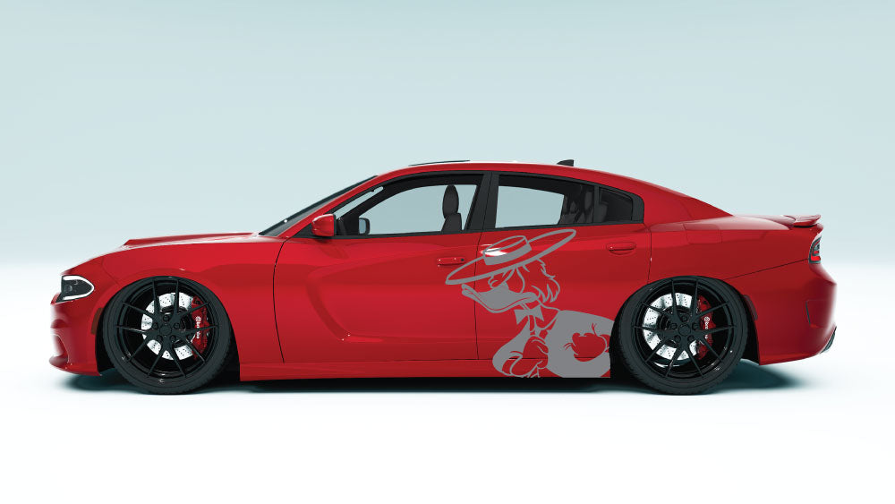 Donald Drift XL Side Graphics – Universal Fit colour gray