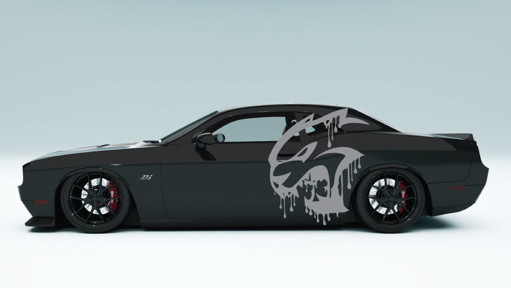 Drippy SRT Cat Head side Decals and Graphics for Dodge Challenger