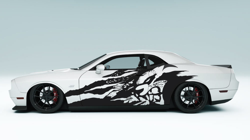 Grunge SRT Cat head side Decals and Graphics for Dodge Challenger