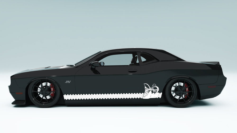 Honey Comb style Scat Pack Rocker Panel Stripes For Dodge Challenger