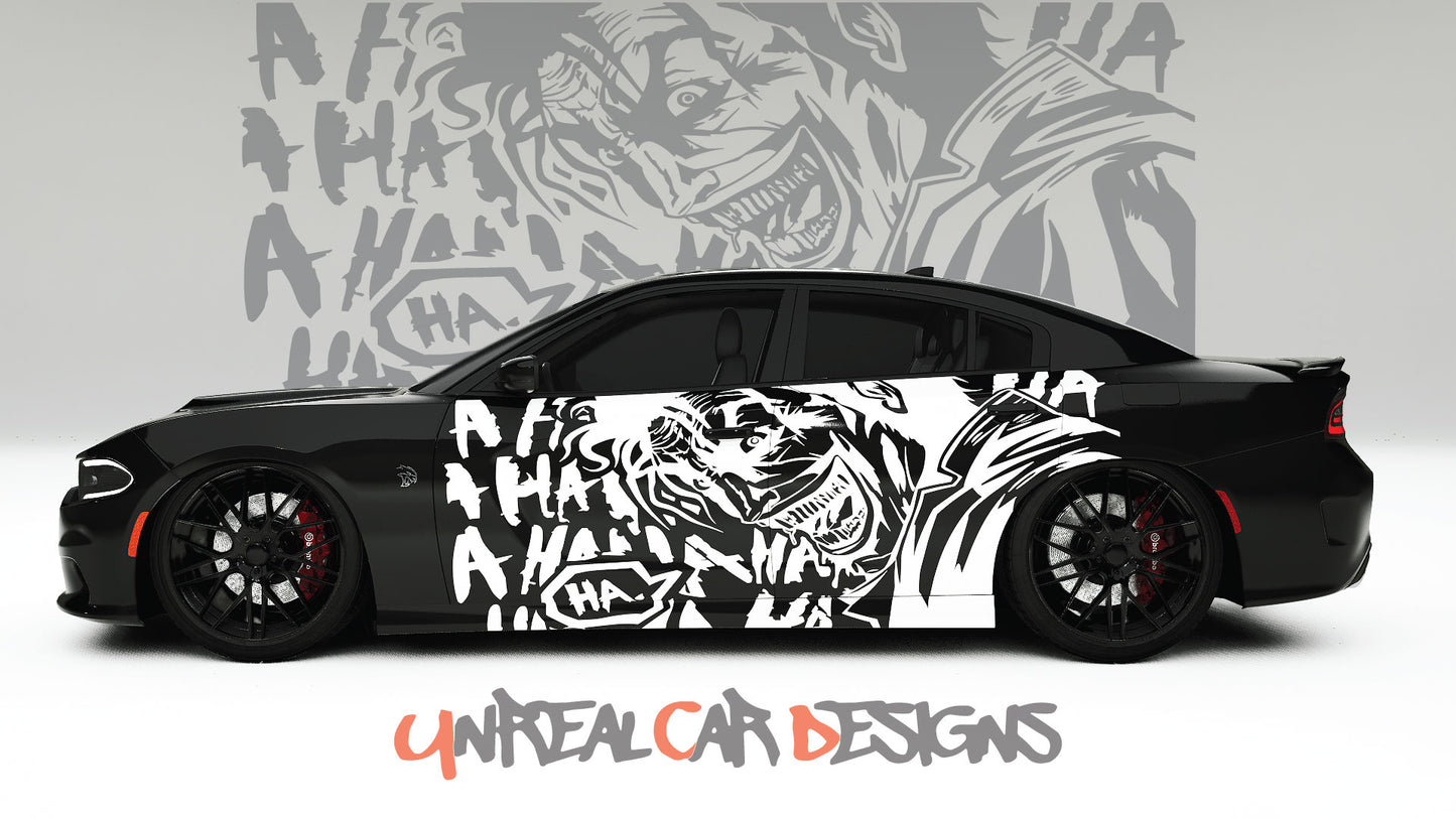 Joker HAHA Universal car Big Side Graphics, Decals and Stickers.