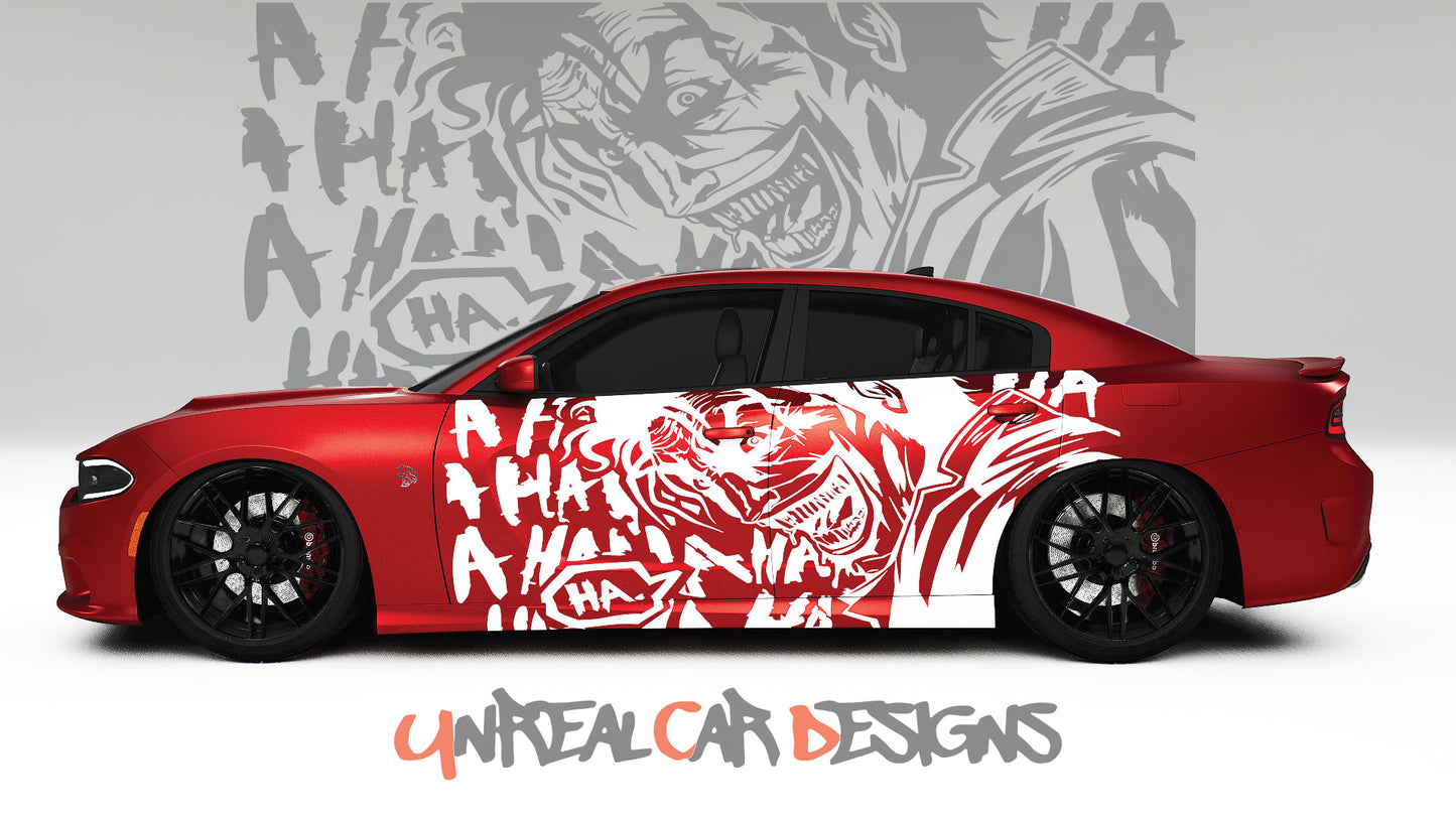 Joker HAHA Universal car Big Side Graphics, Decals and Stickers.