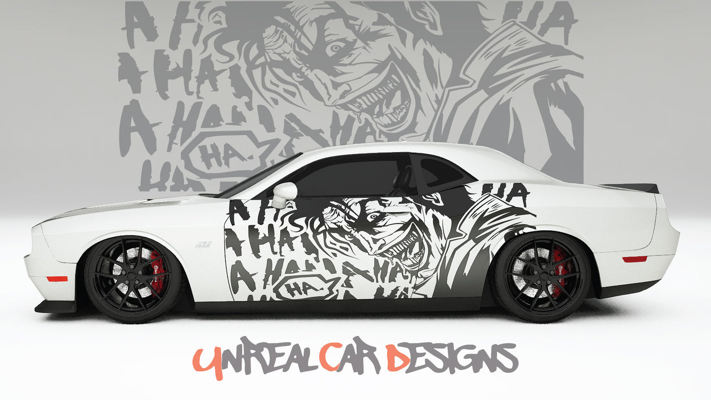 Joker HAHA Universal car Big Side Graphics, Decals and Stickers.