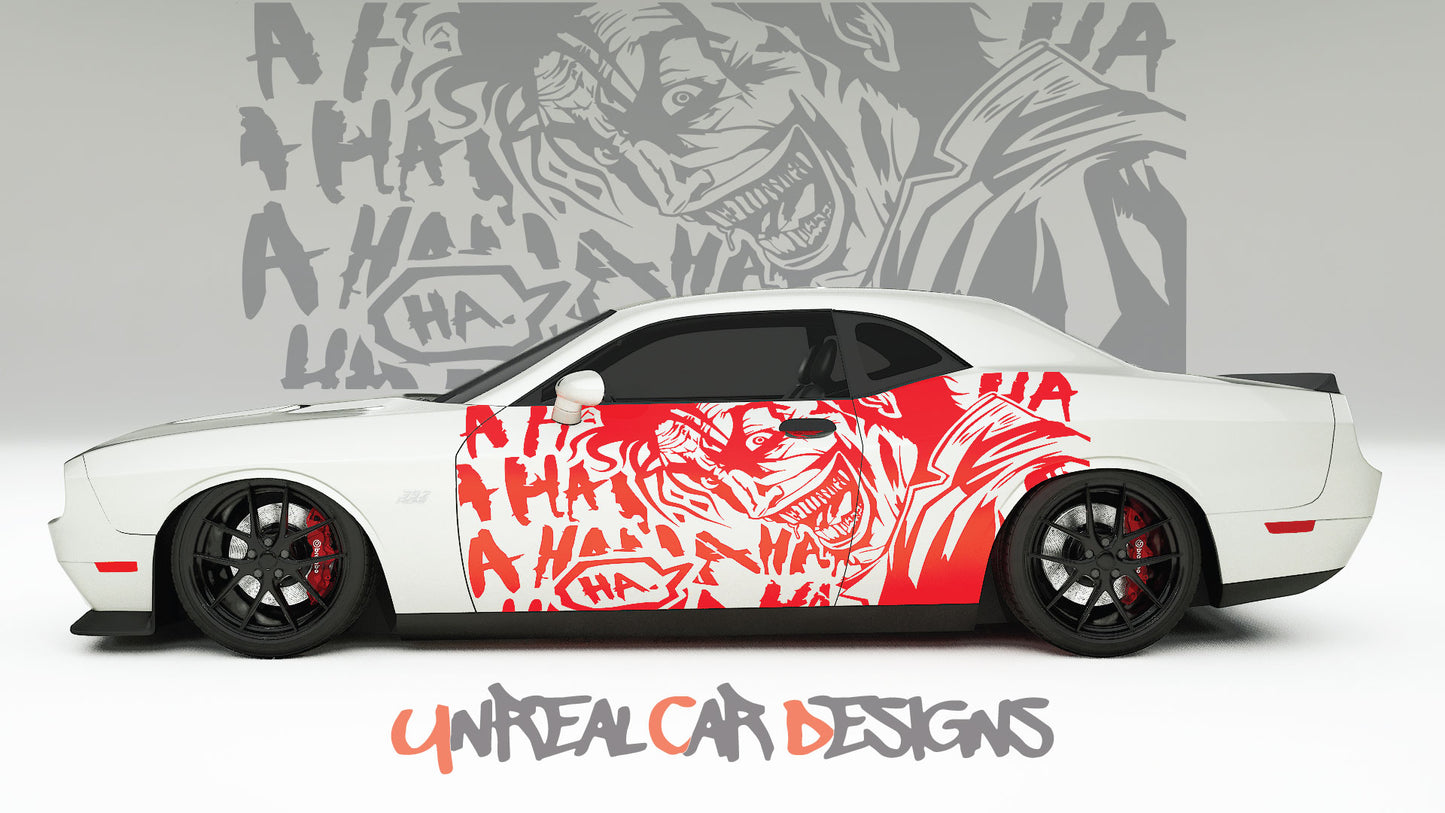 Joker HAHA Universal car Big Side Graphics, Decals and Stickers.