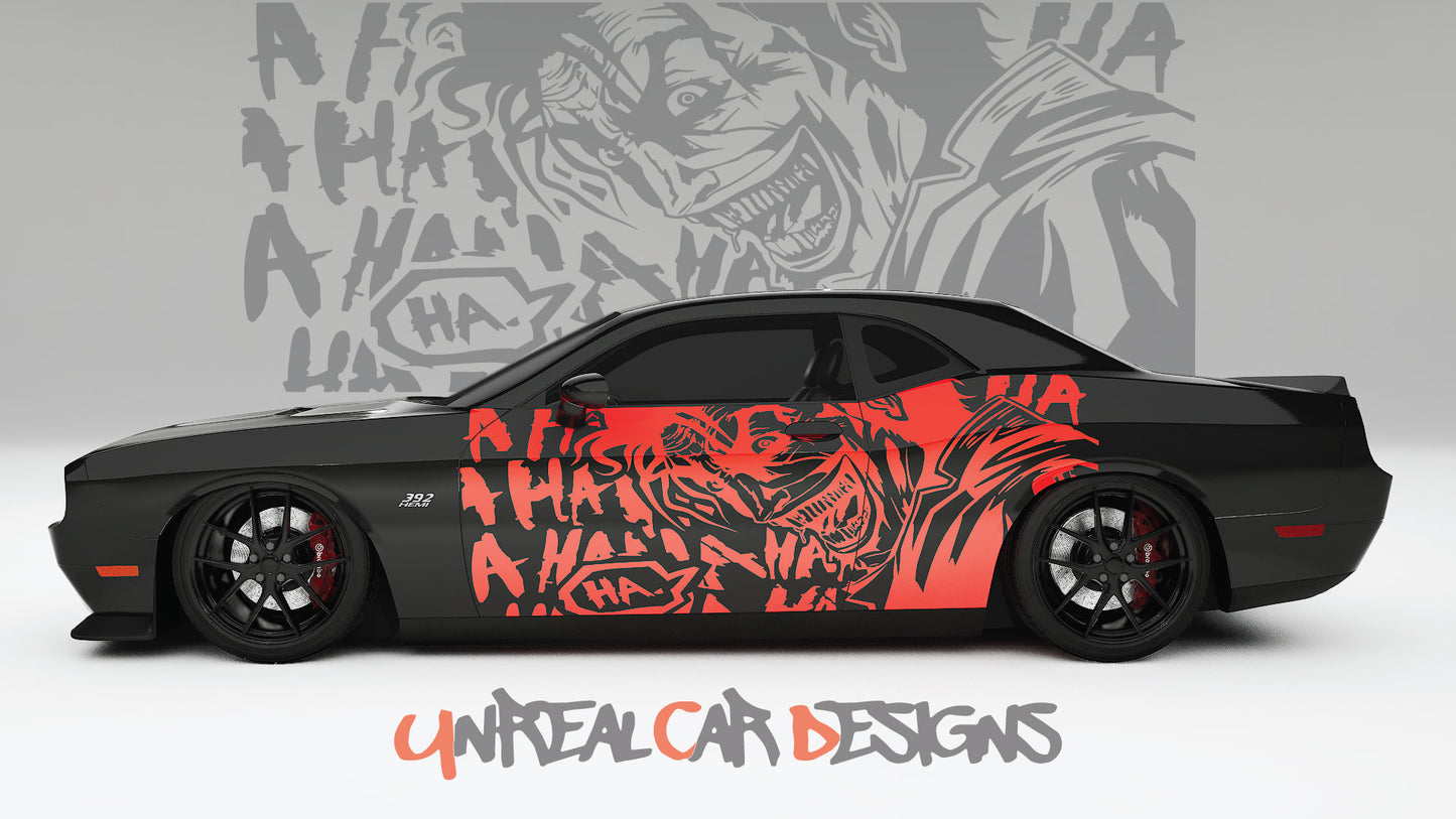 Joker HAHA Universal car Big Side Graphics, Decals and Stickers.
