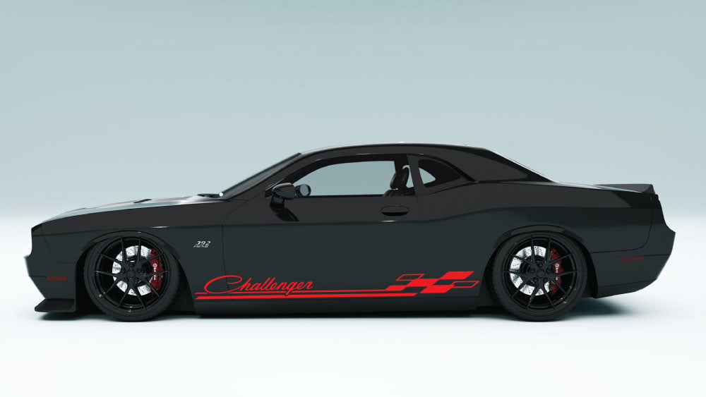 Rocker Panel Racing Stripes for Dodge Challenger