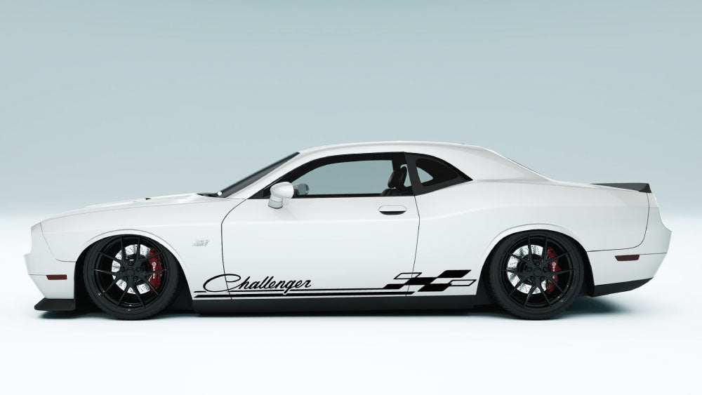 Rocker Panel Racing Stripes for Dodge Challenger