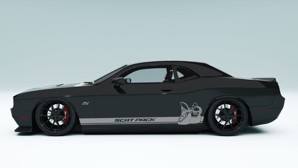 Scat Pack Bee Rocker Panel Stripes for Dodge Challenger