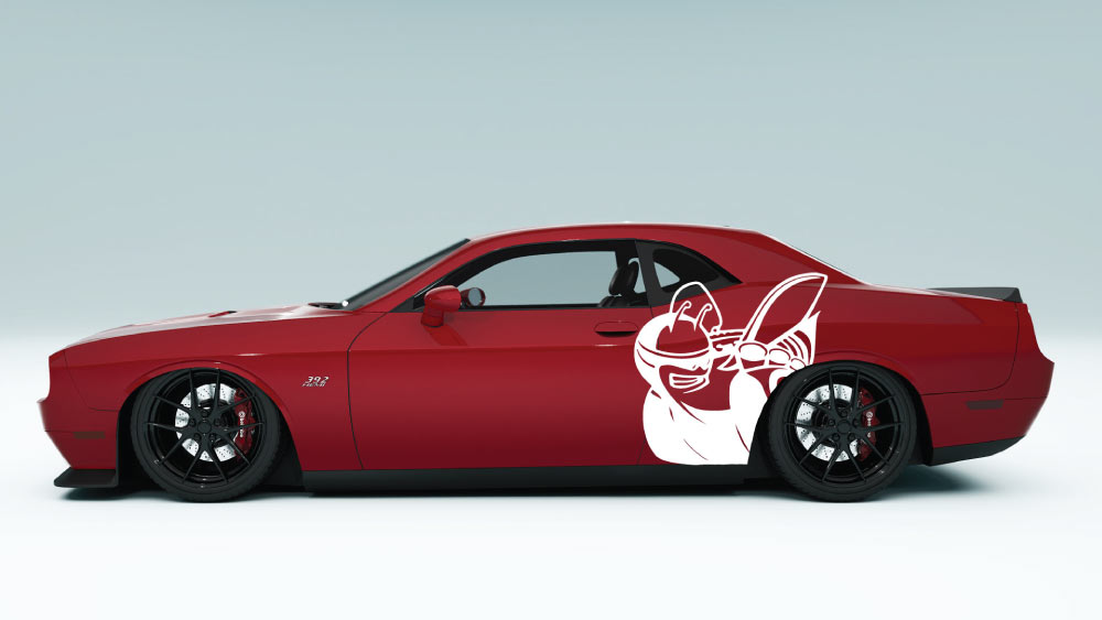 Scat Pack Bee Side Decals and Graphics for Dodge Challenger
