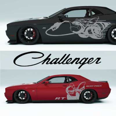 Dodge Challenger Decals & Graphics | UnrealCarDesigns