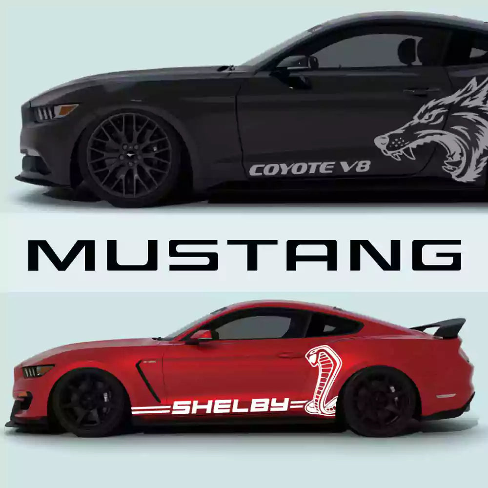ford mustang custom decals & vinyl stripes.