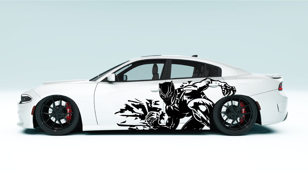 Panther Slash XL Side Graphics – Universal Fit colour black