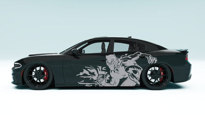Panther Slash XL Side Graphics – Universal Fit colour gray