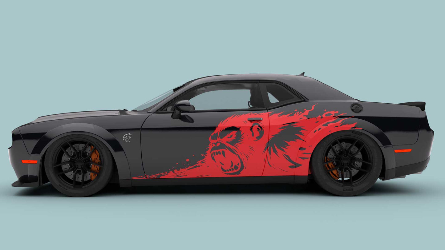 Apex Fury Side Decals Graphics for Dodge Challenger