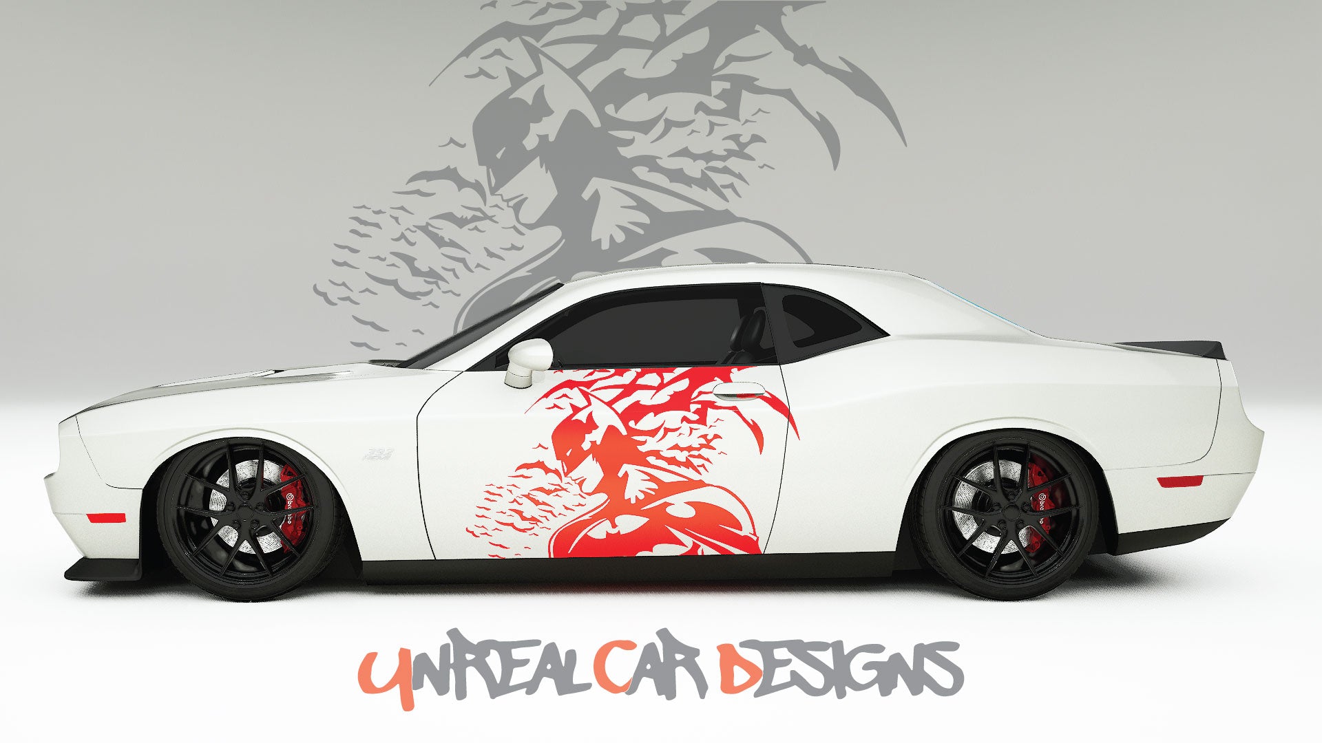 Batman with Bats Universal car Big Side Graphics, Decals and Stickers.