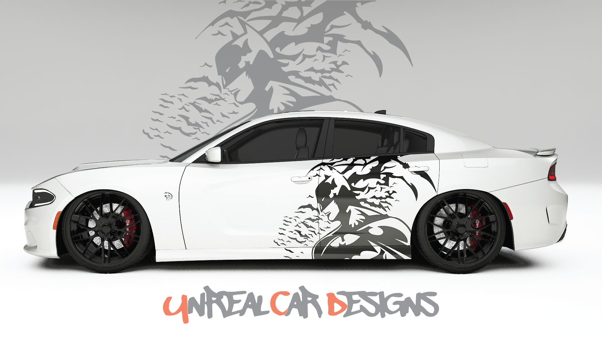 Batman with Bats Universal car Big Side Graphics, Decals and Stickers.
