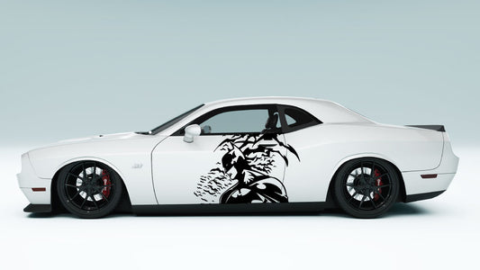 Dark Knight XL Side Graphics – Universal Fit colour black