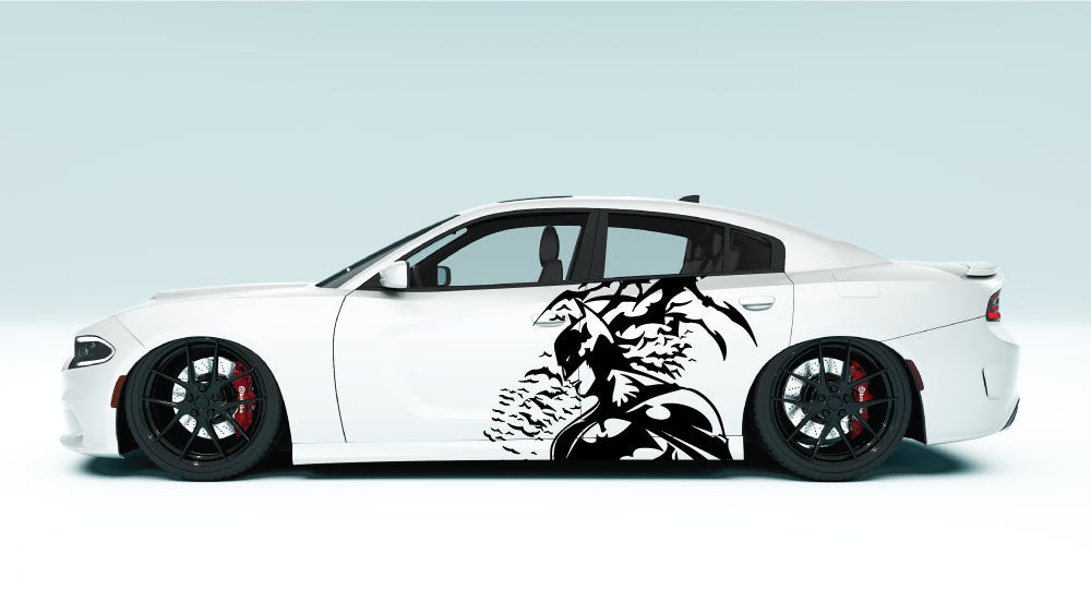 Dark Knight XL Side Graphics – Universal Fit colour black