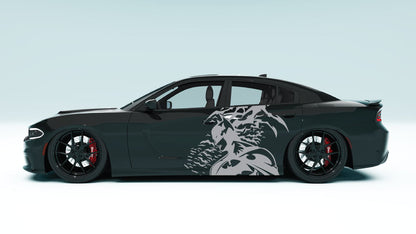Dark Knight XL Side Graphics – Universal Fit colour gray