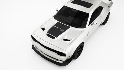 Big SRT logo Hood Decals and Graphics for Dodge Challenger
