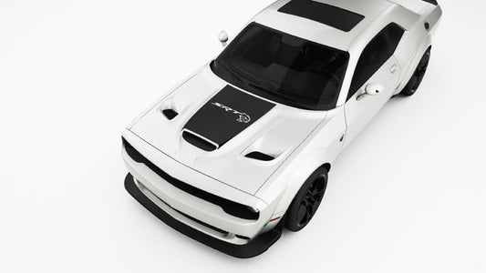 Big SRT logo Hood Decals and Graphics for Dodge Challenger
