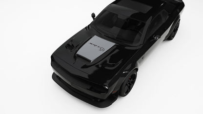 Big SRT logo Hood Decals and Graphics for Dodge Challenger