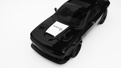 Big SRT logo Hood Decals and Graphics for Dodge Challenger
