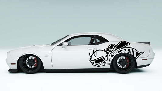 Big Stinger Bee side Decals and Graphics for Dodge Challenger