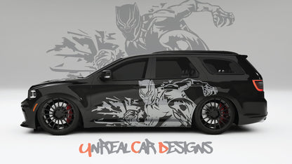 Black Panther Universal car Big Side Graphics, Decals and Stickers.