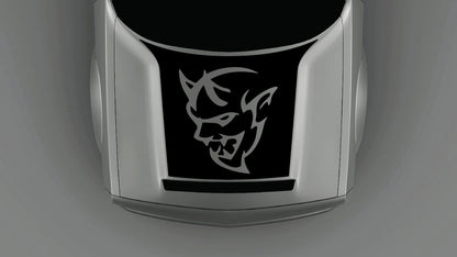 SRT Demon Hood Decal & Graphic for Dodge Challenger 2018–2023 black decal
