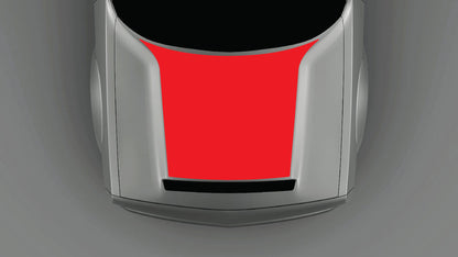 SRT Demon Blackout Hood Decal & Graphic for Dodge Challenger 2018–2023 red decal