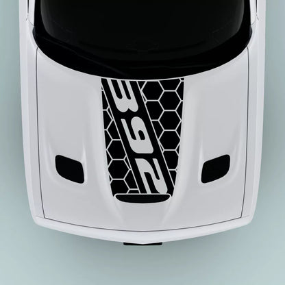 2015-2023 Dodge Challenger 392 Text hood decal in black