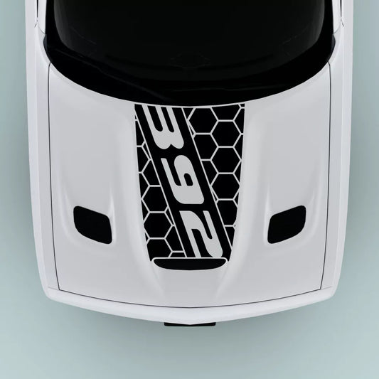 2015-2023 Dodge Challenger 392 Text hood decal in black