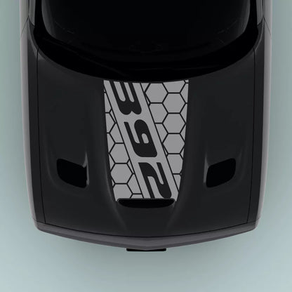 2015-2023 Dodge Challenger 392 Text hood decal in gray