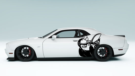 Dodge Challenger Scat Pack Big Bee Side Decals, Stickers & Graphics.