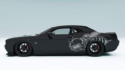 Dodge Challenger Scat Pack Big Stinger Bee Side Decals, Stickers & Graphics.