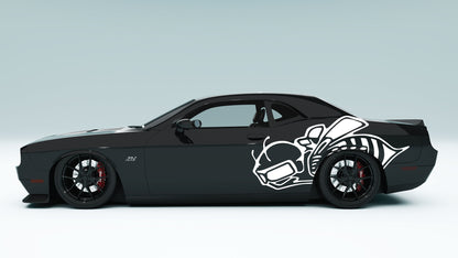 Dodge Challenger Scat Pack Big Stinger Bee Side Decals, Stickers & Graphics.