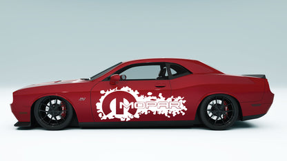 Dodge Challenger Mopar Big logo Side Decals, Stickers & Graphics.