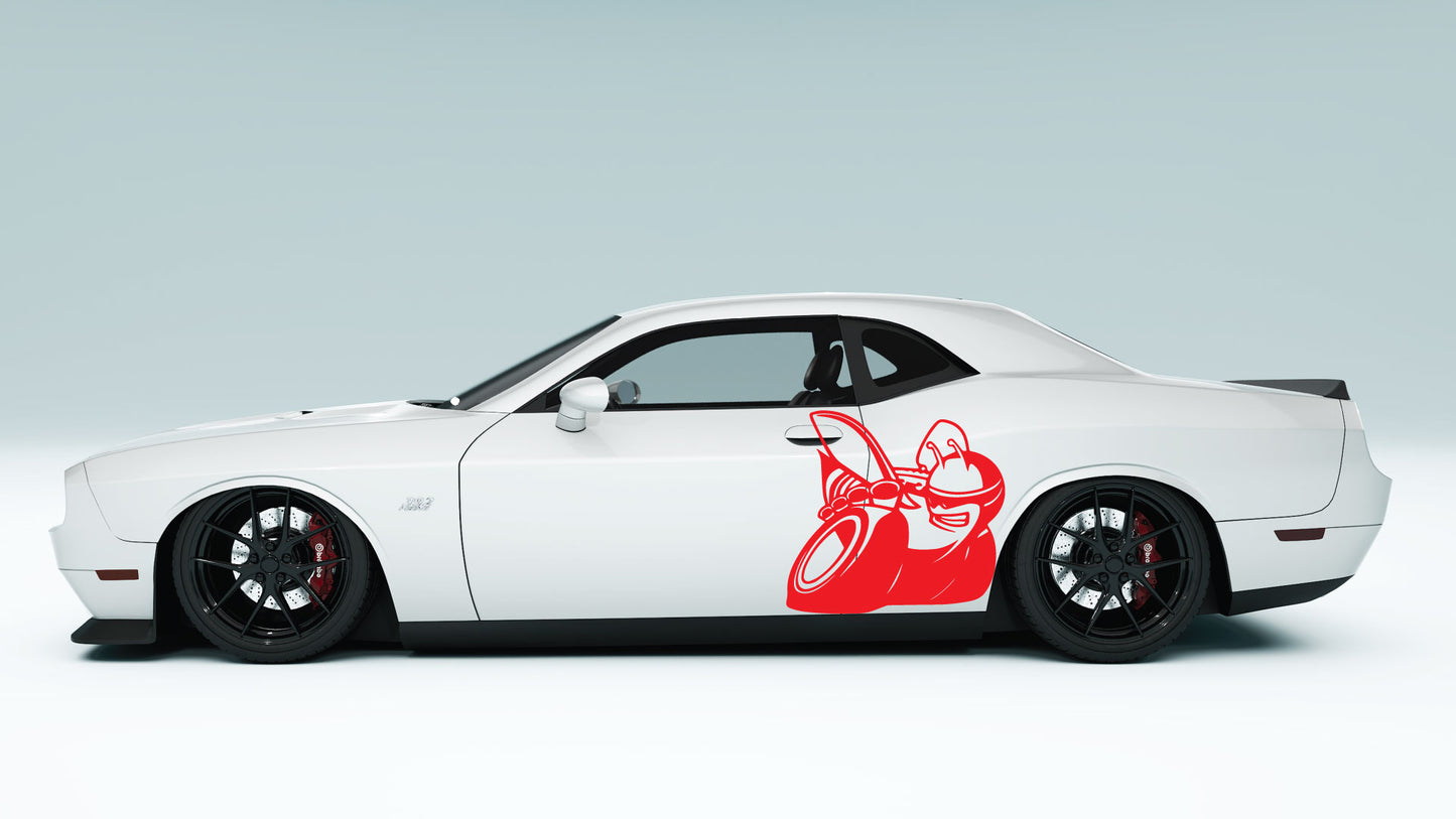 Scat Pack Big logo Side Decals for Dodge Challenger R/T Stickers & Graphics.