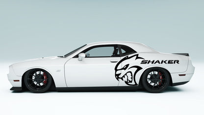 Dodge Challenger Shaker Big Demon Logo Side Decals, Stickers & Graphics.