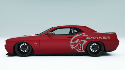 Dodge Challenger Shaker Big Demon Logo Side Decals, Stickers & Graphics.