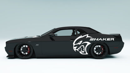 Dodge Challenger Shaker Big Demon Logo Side Decals, Stickers & Graphics.