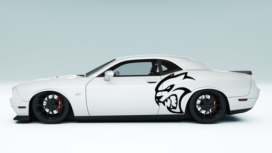 Dodge Challenger Demon Big logo Side Decals, Stickers & Graphics.