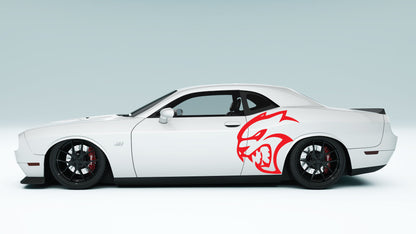 Dodge Challenger Demon Big logo Side Decals, Stickers & Graphics.