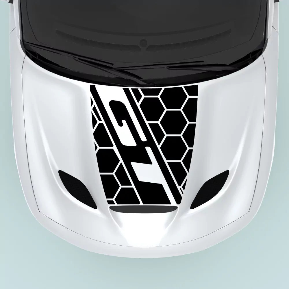 Dodge Charger 2015-2023 charger GT hood Decal in black on hood center