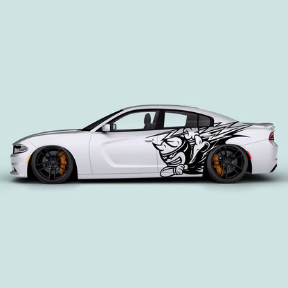 Dodge Charger Scat Pack Thunder side door Black decal on driver and passenger doors