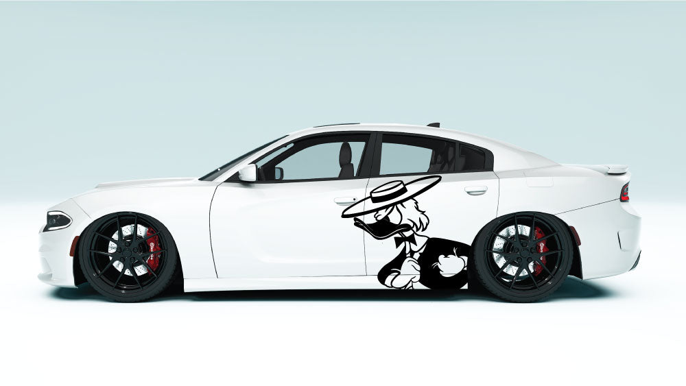 Donald Drift XL Side Graphics – Universal Fit colour black